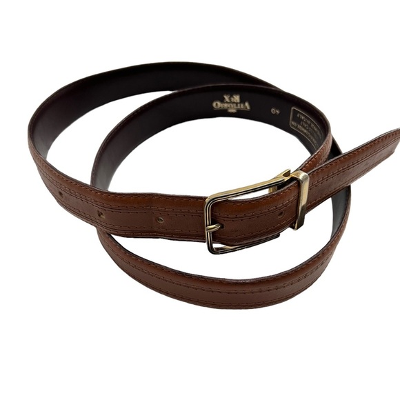 VINTAGE VITTORIO REX Full Grain Cowhide Men's Belt Made In Italy - Picture 3 of 10